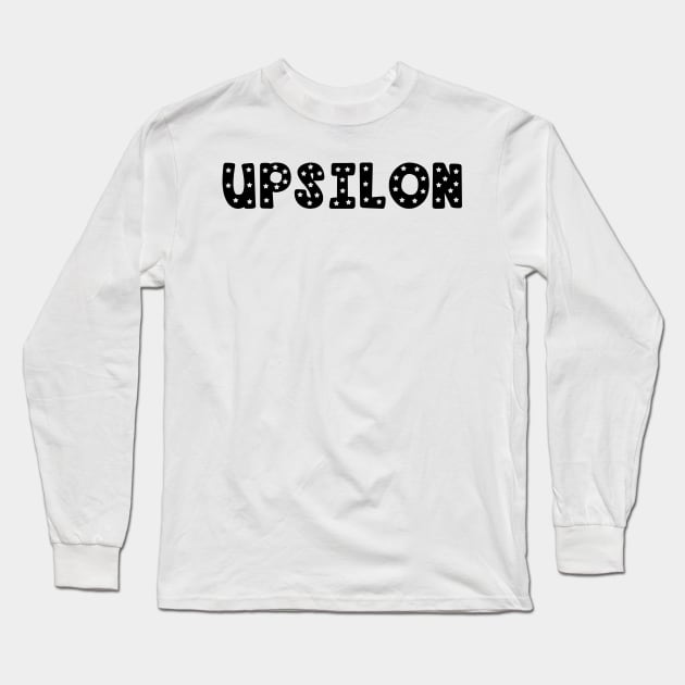 Upsilon Star Letters Long Sleeve T-Shirt by Rosemogo
